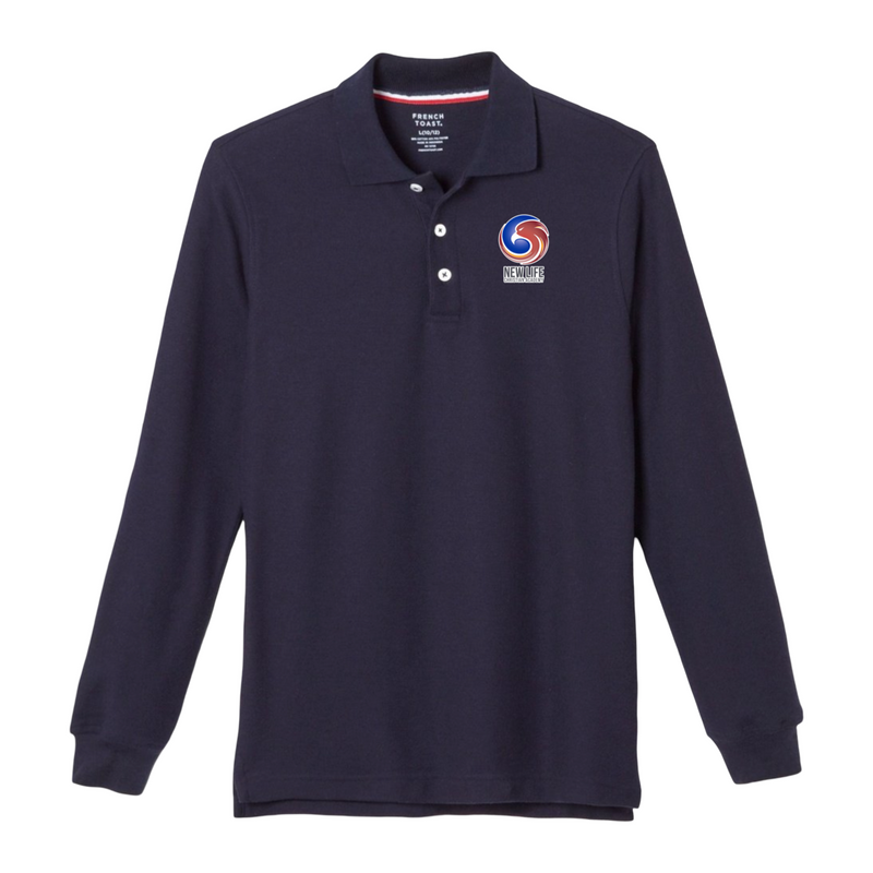 New Life Christian Academy Hybrid -TX - Co-Ed Youth / Adult Long Sleeve Pique Polos