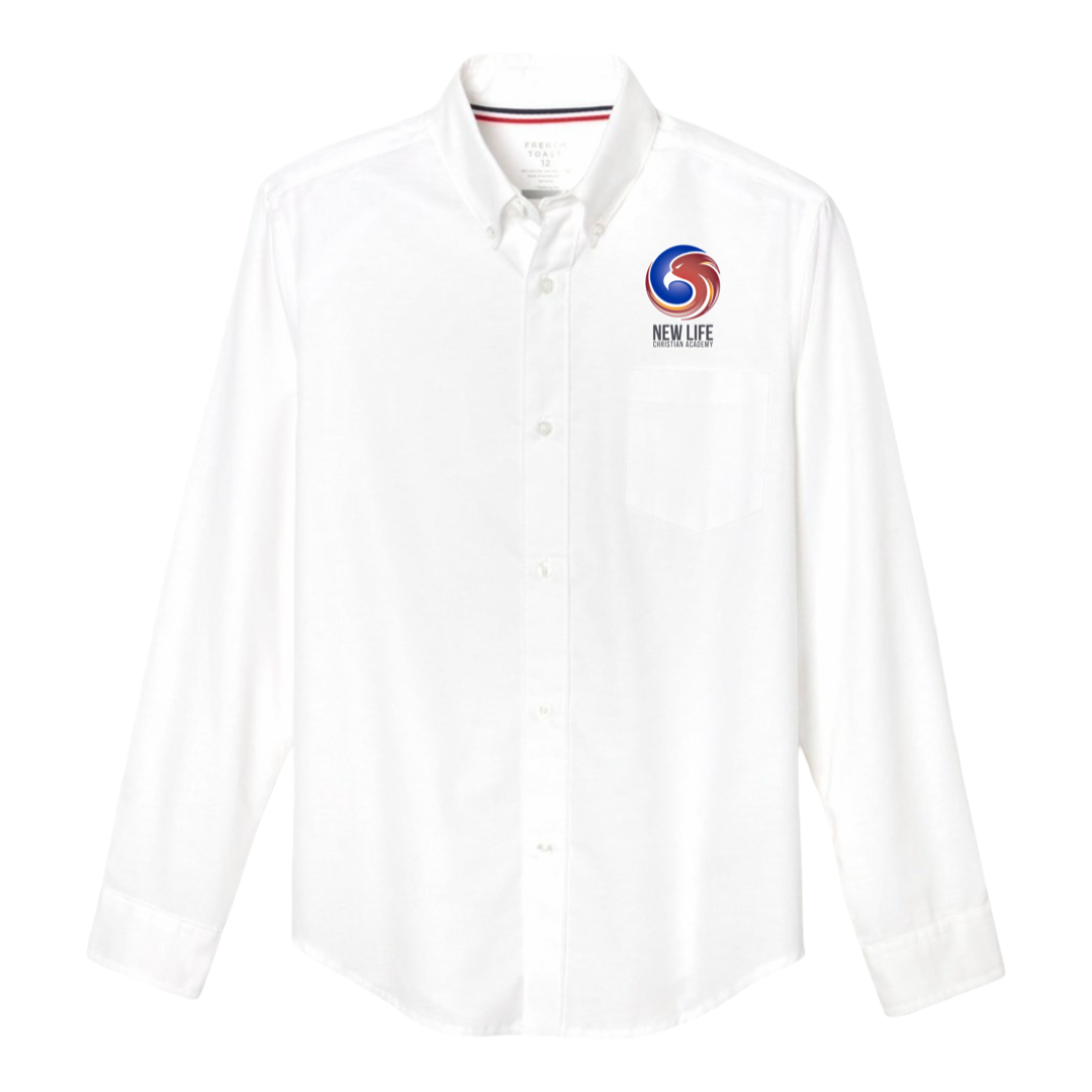 New Life Christian Academy-TX- Boy's / Young Men's Long Sleeve Oxford Shirt