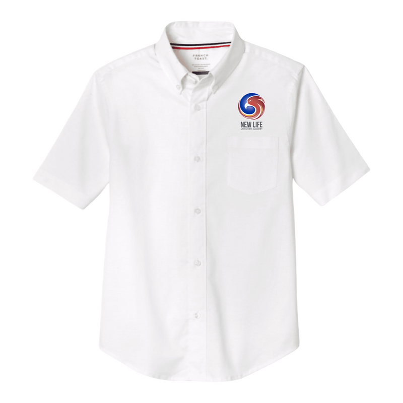 New Life Christian Academy Hybrid -TX - Boy's / Young Men's Short Sleeve Oxford Shirt