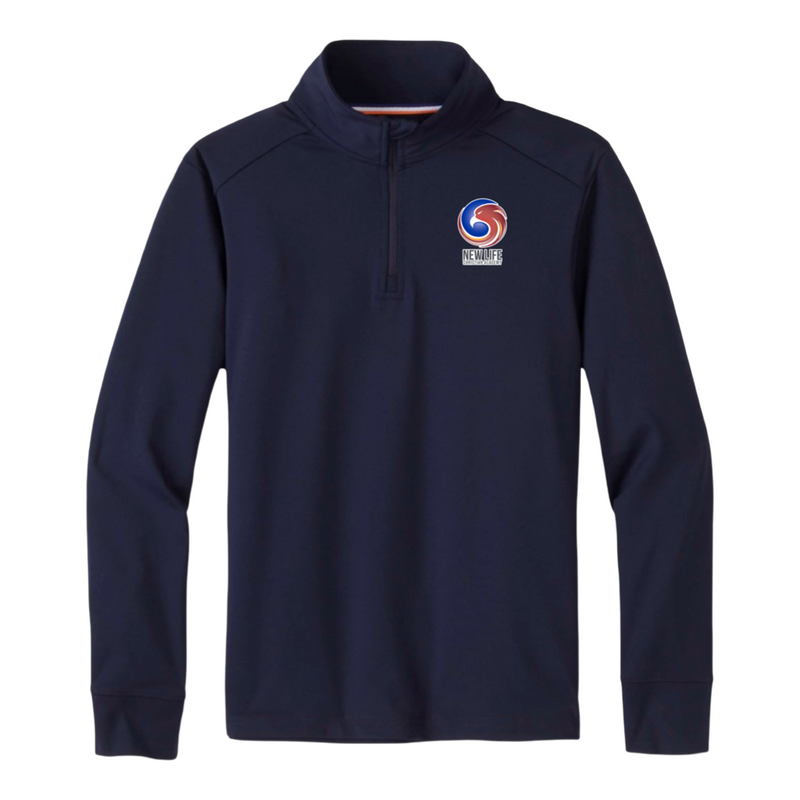 New Life Christian Academy Hybrid -TX - Co-Ed Youth / Adult Long Sleeve 1/4 Zip Performance Pullover