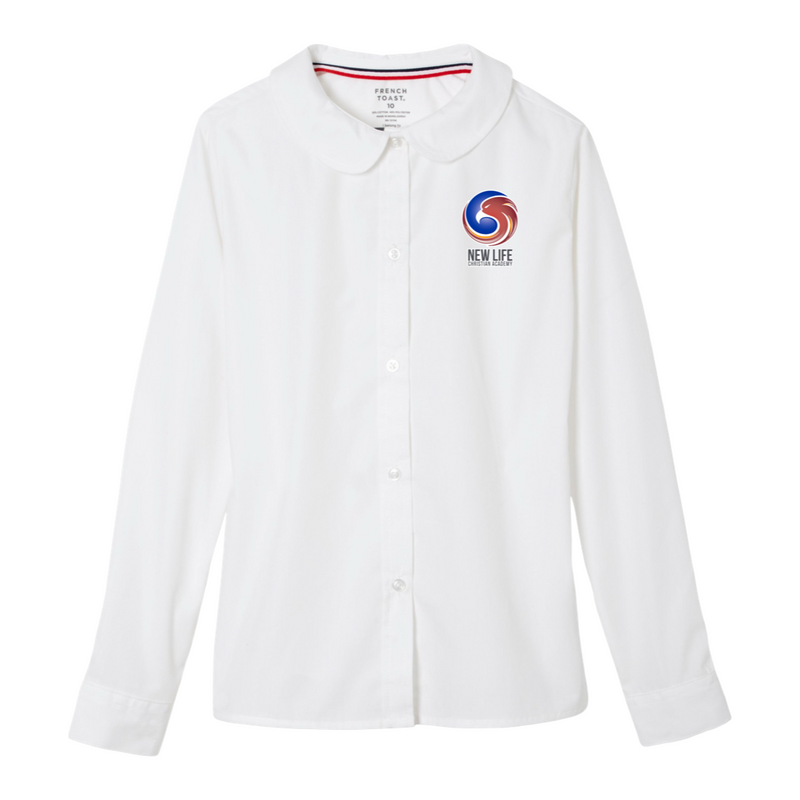 New Life Christian Academy Hybrid -TX - Girl's Long Sleeve Peter Pan Blouse