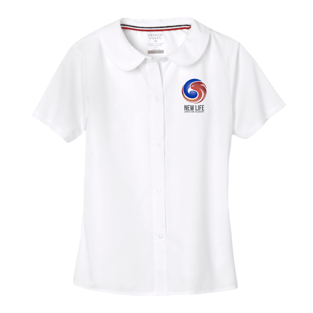 New Life Christian Academy-TX - Girl's Short Sleeve Peter Pan Blouse