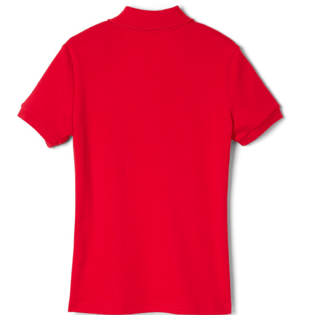 French Toast Girl&#39;s Short Sleeve Picot Collar