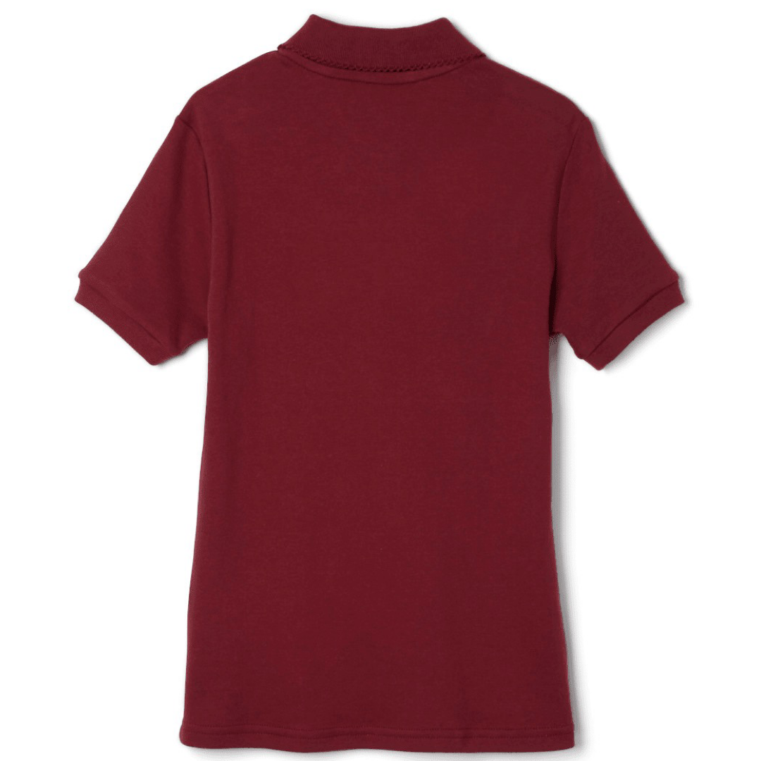 French Toast Girl&#39;s Short Sleeve Picot Collar