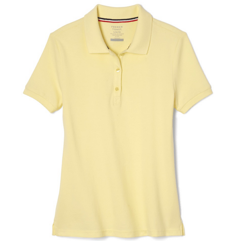 Girl's Short Sleeve Stretch Pique Polo