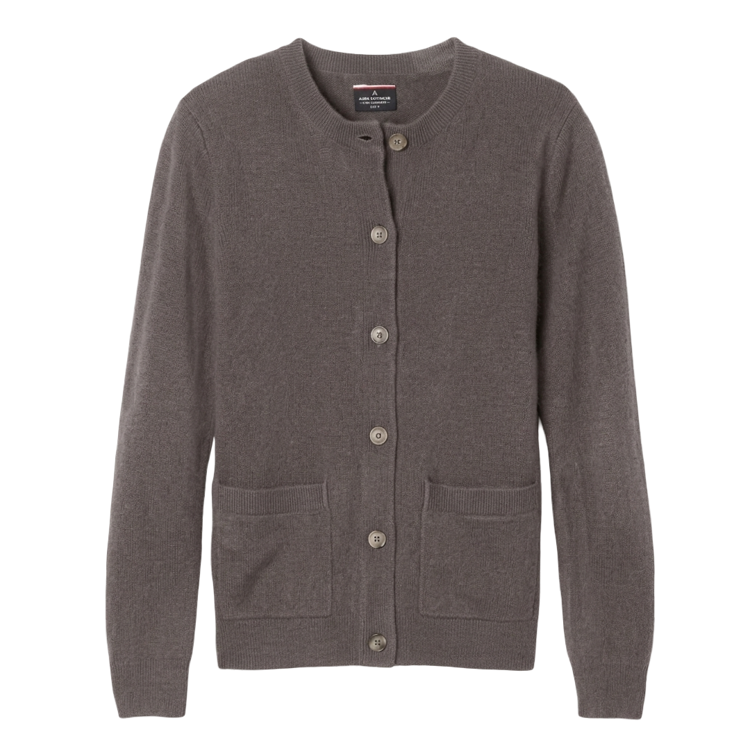 Girls Anti-Pill Crewneck Cardigan