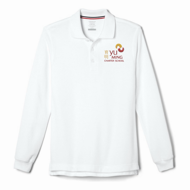 Yu Ming Charter - Youth / Adult Co-Ed Long Sleeve Pique Polos