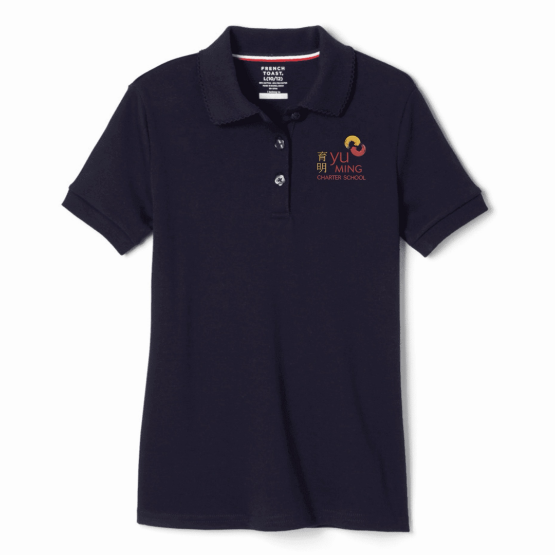 Yu Ming Charter - Girl's Short Sleeve Picot Collar Polo