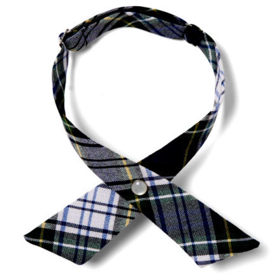 French Toast Adjustable Plaid Cross Tie