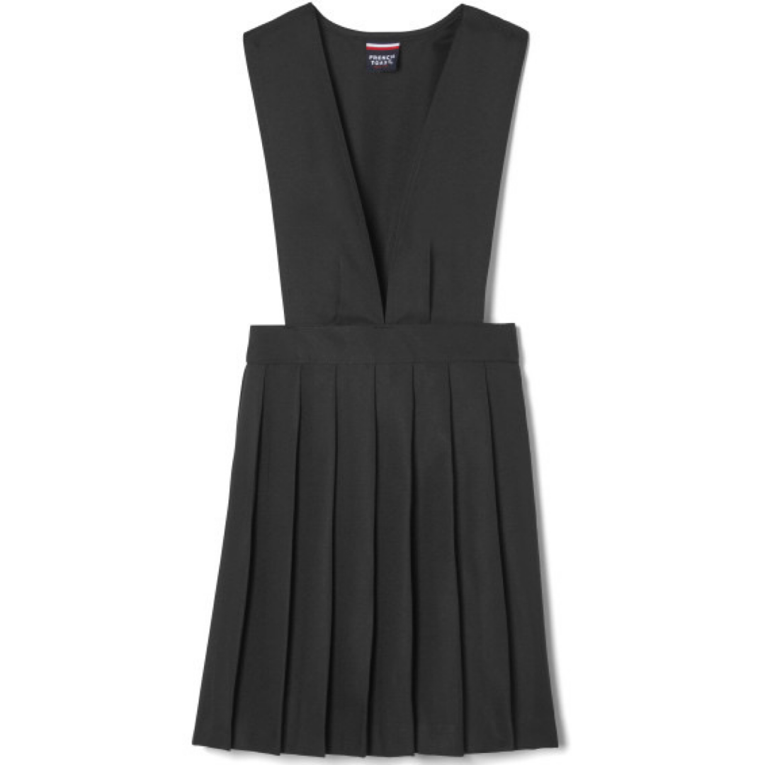 Girl&#39;s V-Neck Pleated Jumper