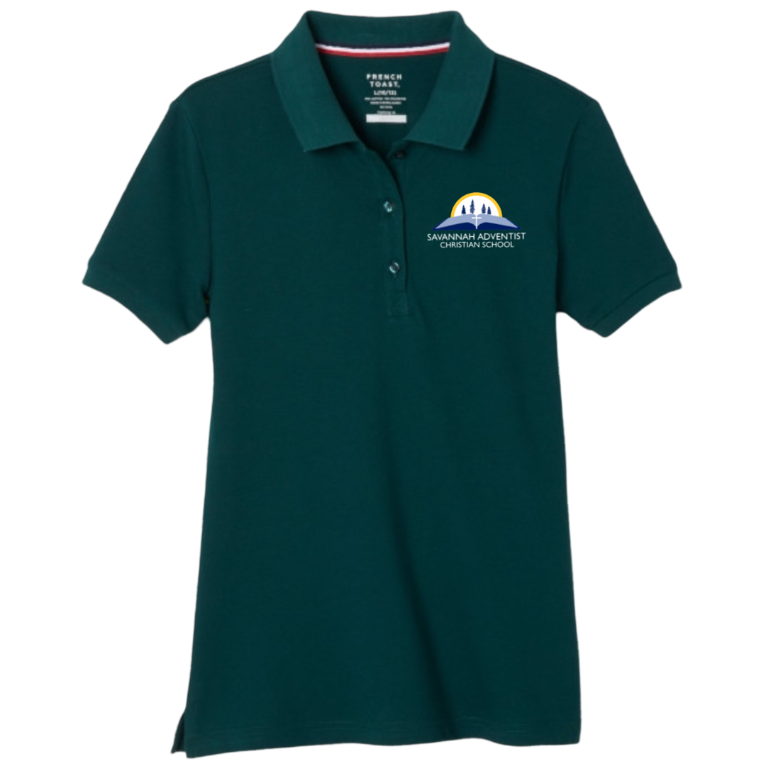 Savannah Adventist - Young Women&#39;s Short Sleeve Stretch Piqué Polos