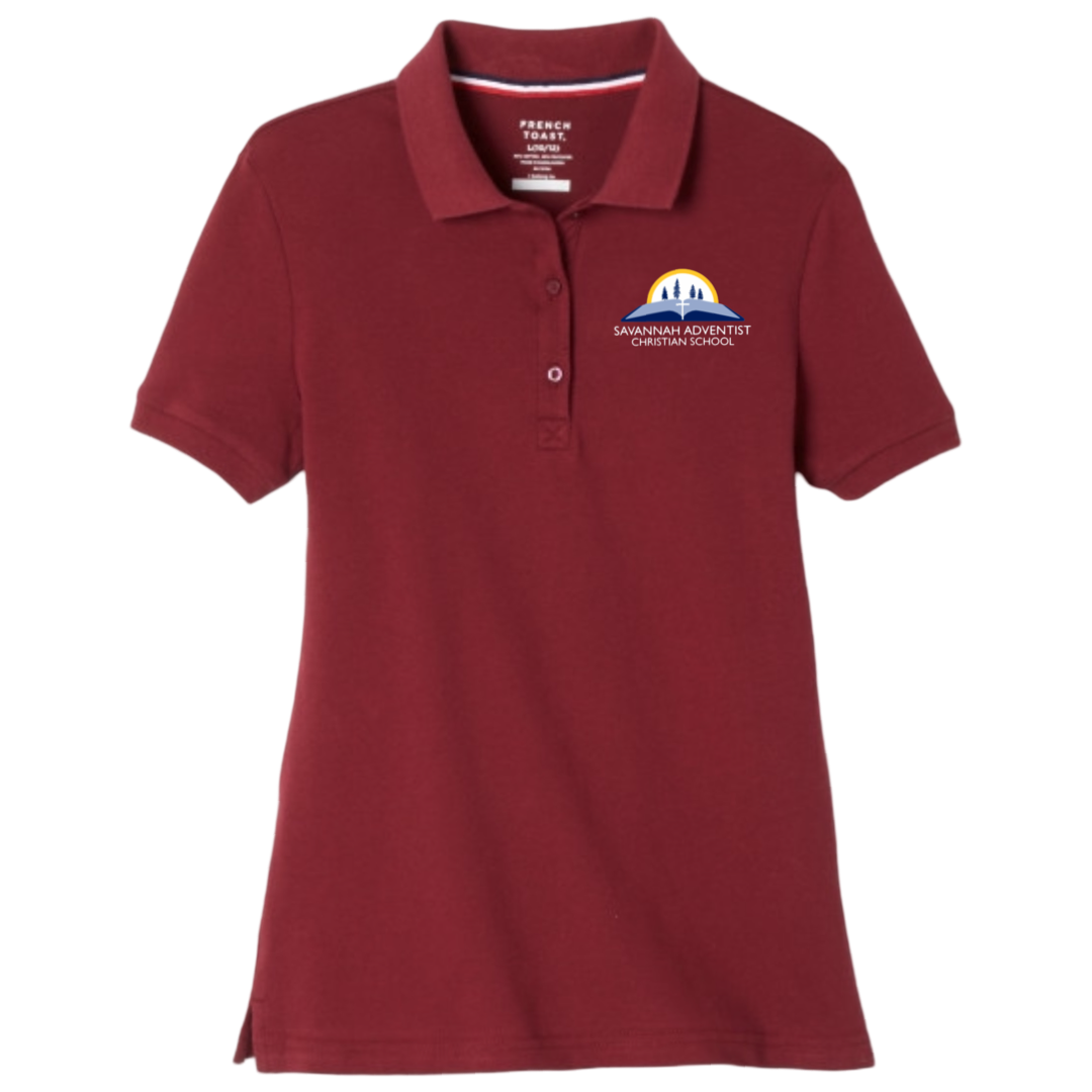 Savannah Adventist - Young Women&#39;s Short Sleeve Stretch Piqué Polos