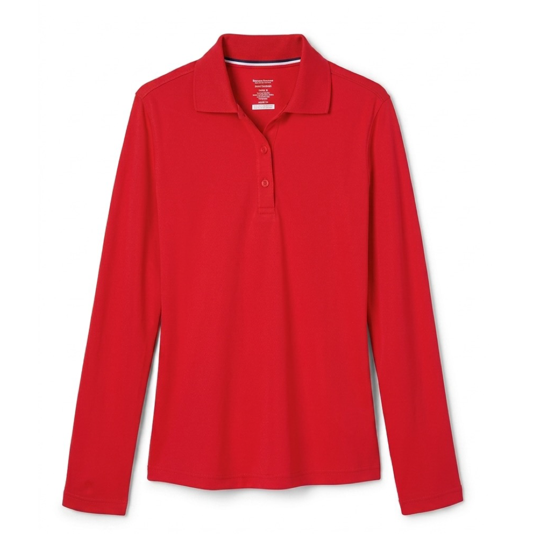 Women's Long Sleeve Stretch Piqué Polo