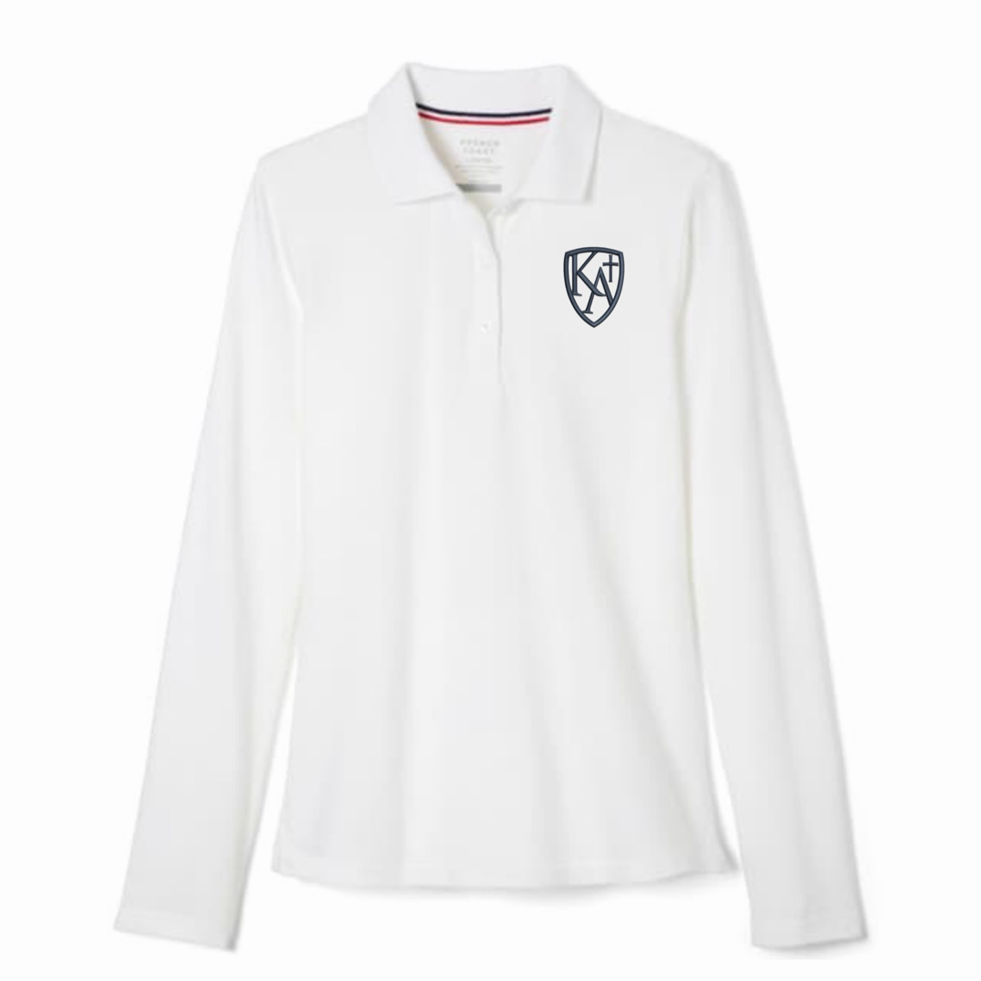 Kings Academy Christian School - Girl's / Young Women's Long Sleeve Stretch Piqué Polo