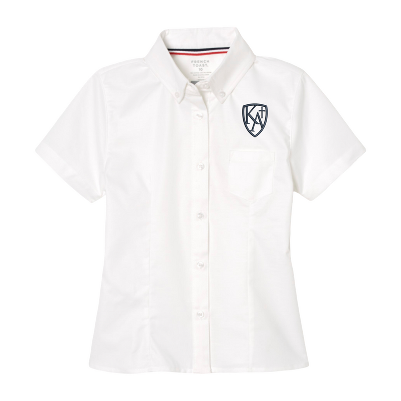 Kings Academy Christian School - Girl's / Young Women's Short Sleeve Feminine Fit Oxford Shirt