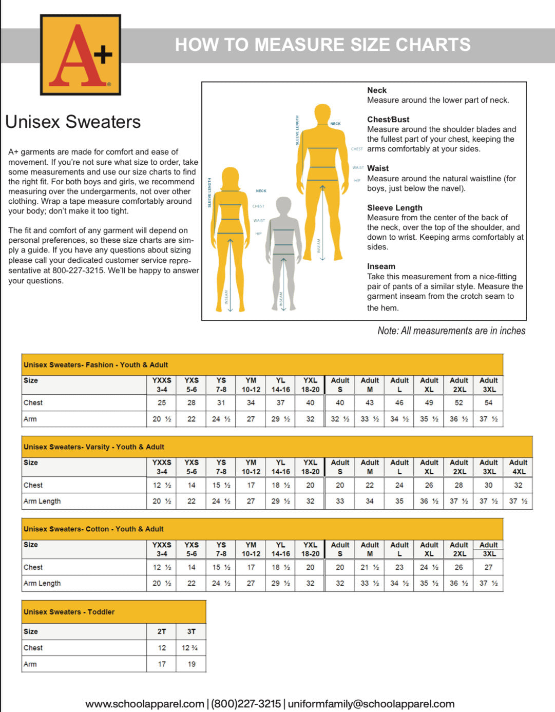 St. Helena Catholic School - A+ Co-Ed V-Neck Cardigan Sweater - Kids / Adults