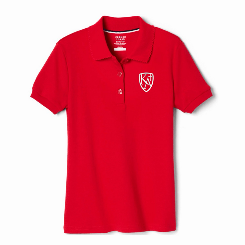Kings Academy Christian School - Girl's Short Sleeve Picot Collar Polo