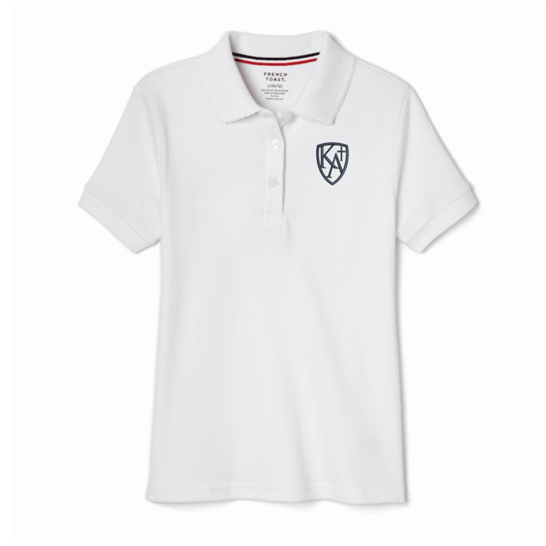 Kings Academy Christian School - Girl's Short Sleeve Picot Collar Polo