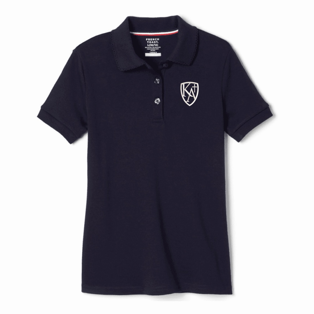 Kings Academy Christian School - Girl's Short Sleeve Picot Collar Polo