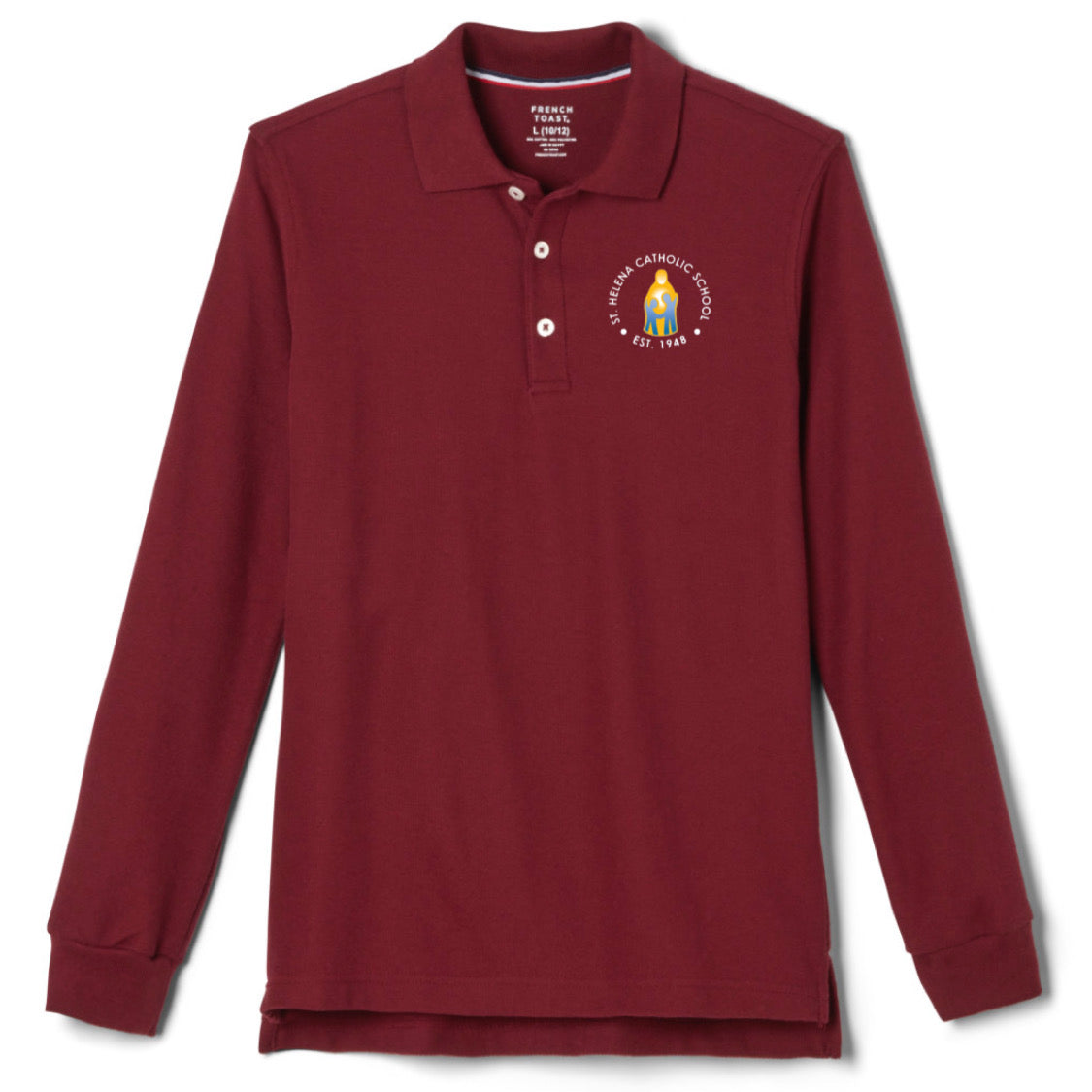 St. Helena Catholic School - Co-Ed Long Sleeve Pique Polo - Adults