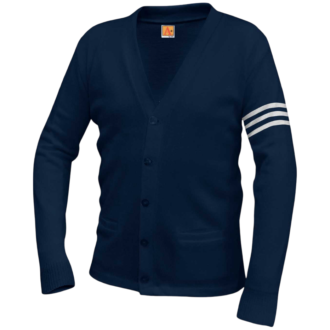A+ Co-Ed Varsity 5-Button Cardigan - Kids / Adults
