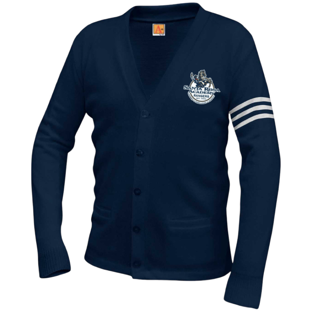 Santa Rosa Academy - A+ Co-Ed Varsity 5-Button Cardigan - Kids / Adults (Gr. 9-12)