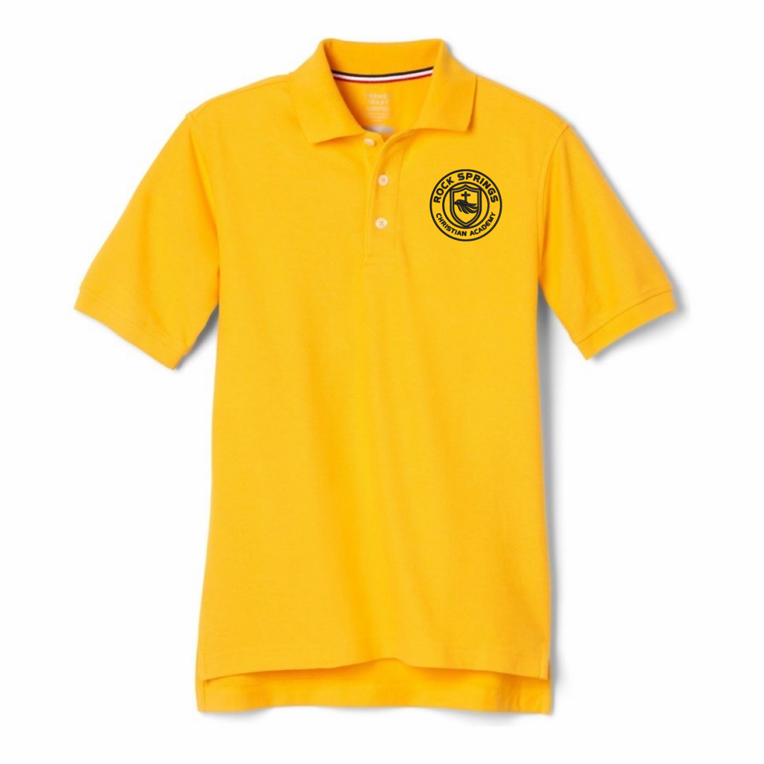 Rock Springs Christian Academy - Co-Ed Youth / Adult Short Sleeve Pique Polos