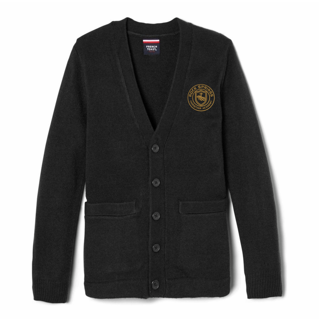 Rock Springs Christian Academy - Boy's / Young Men's V-Neck Cardigan Sweater