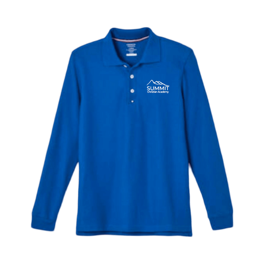 Summit Christian Academy - Long Sleeve Polo - Adult