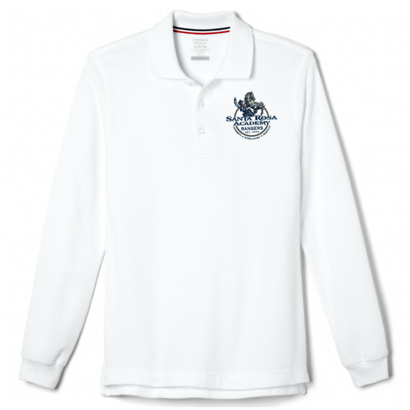 Santa Rosa Academy - Co-Ed Youth Long Sleeve Pique Polo