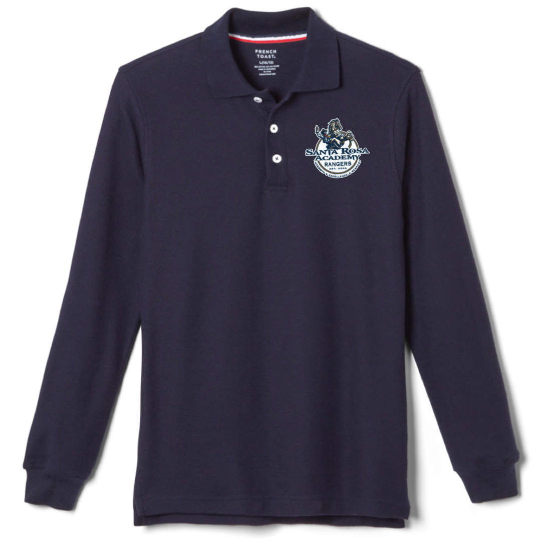 Santa Rosa Academy - Co-Ed Youth Long Sleeve Pique Polo