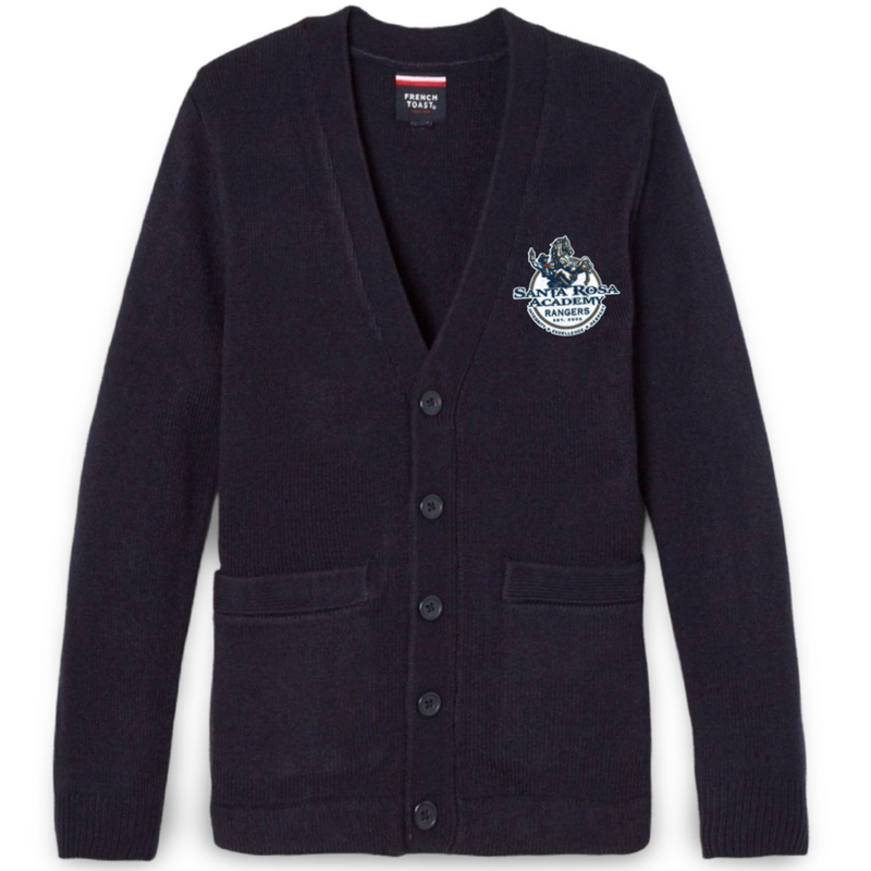 Santa Rosa Academy - Youth / Adult Co-Ed V-Neck Cardigan Sweater