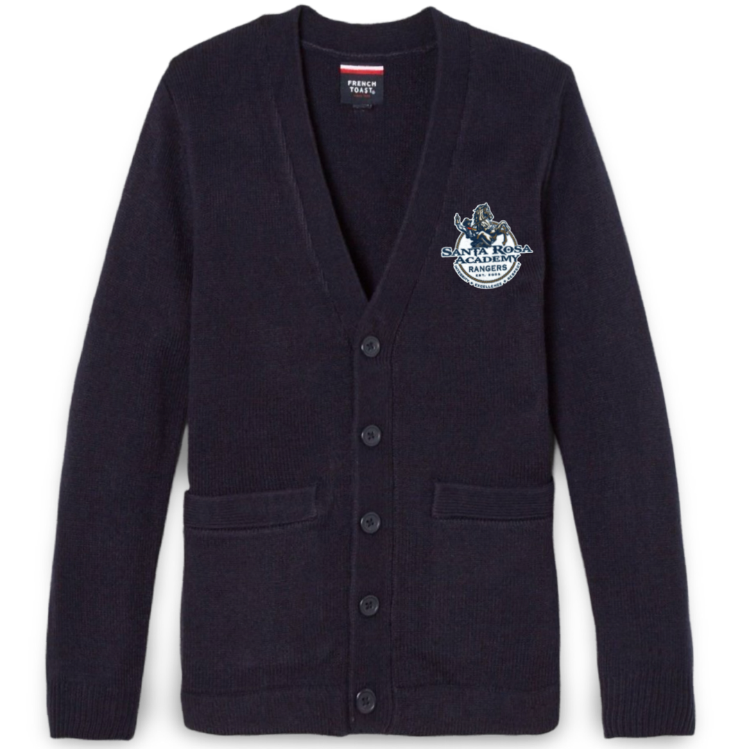 Santa Rosa Academy - Co-Ed V-Neck Cardigan Sweater