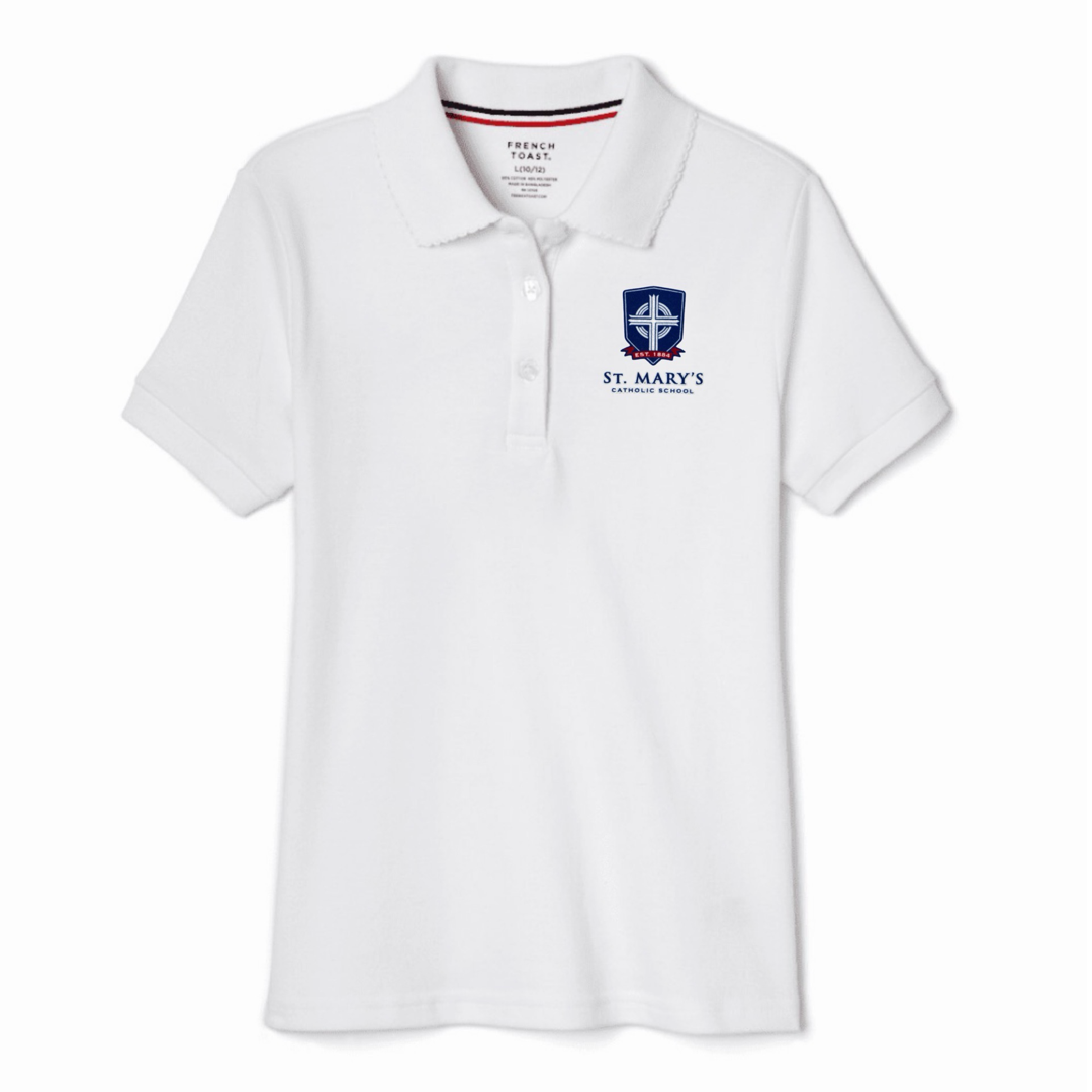 St. Marys School - Girl's Short Sleeve Picot Collar Polo