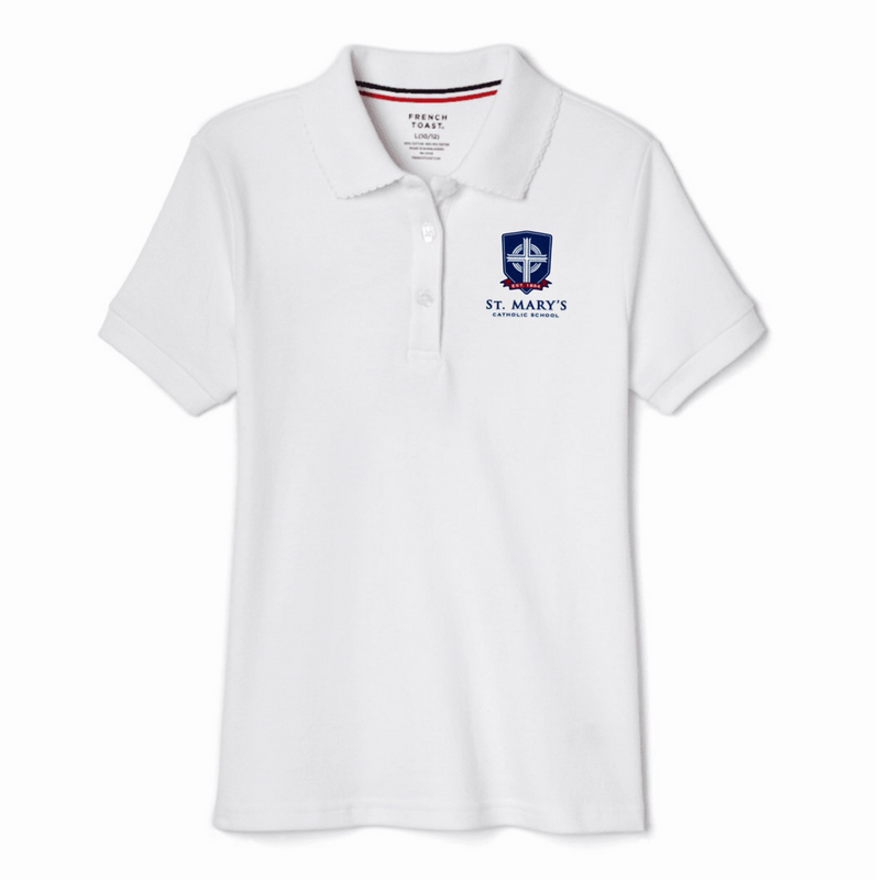 St. Marys School - Girl's Short Sleeve Picot Collar Polo