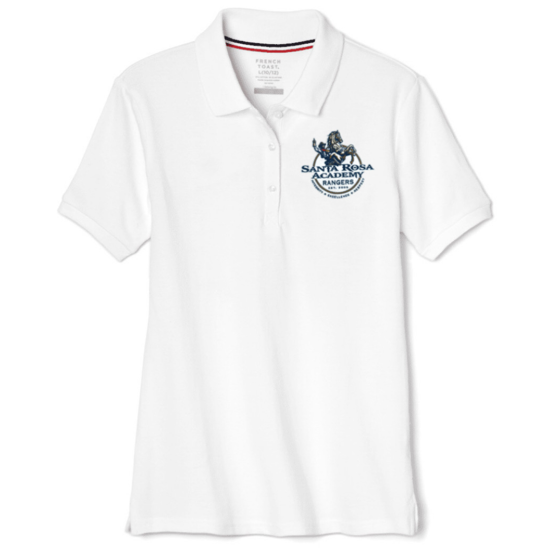Santa Rosa Academy - Girl&#39;s / Young Women&#39;s Short Sleeve Stretch Pique Polos