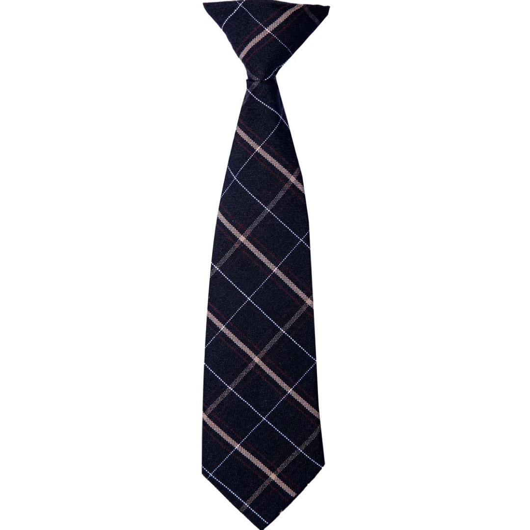 Santa Rosa Academy - Boy&#39;s Plaid Pre-Tied Tie w/ Neck Strap