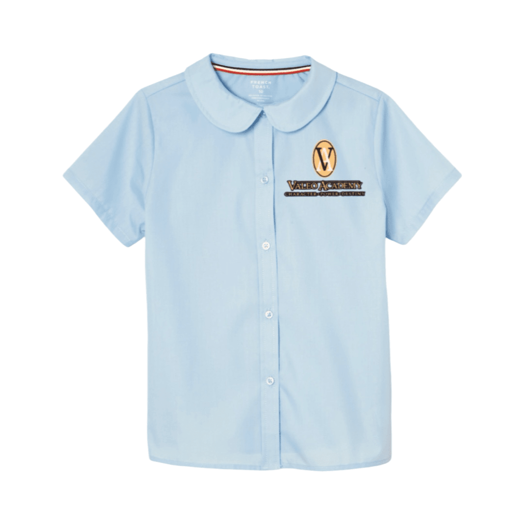 Valeo Academy - Plus Size Short Sleeve Blouse - Girls