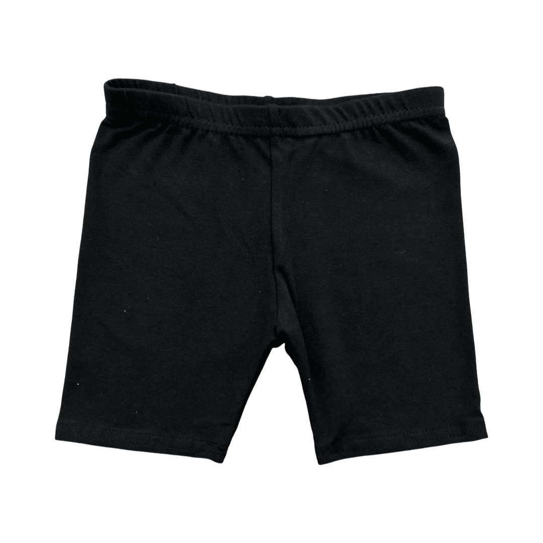 Girl's Cotton Bike Shorts - Black