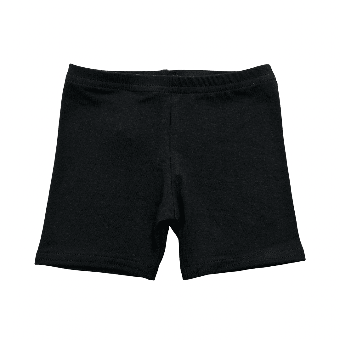 Girl's Cotton Bike Shorts - Black