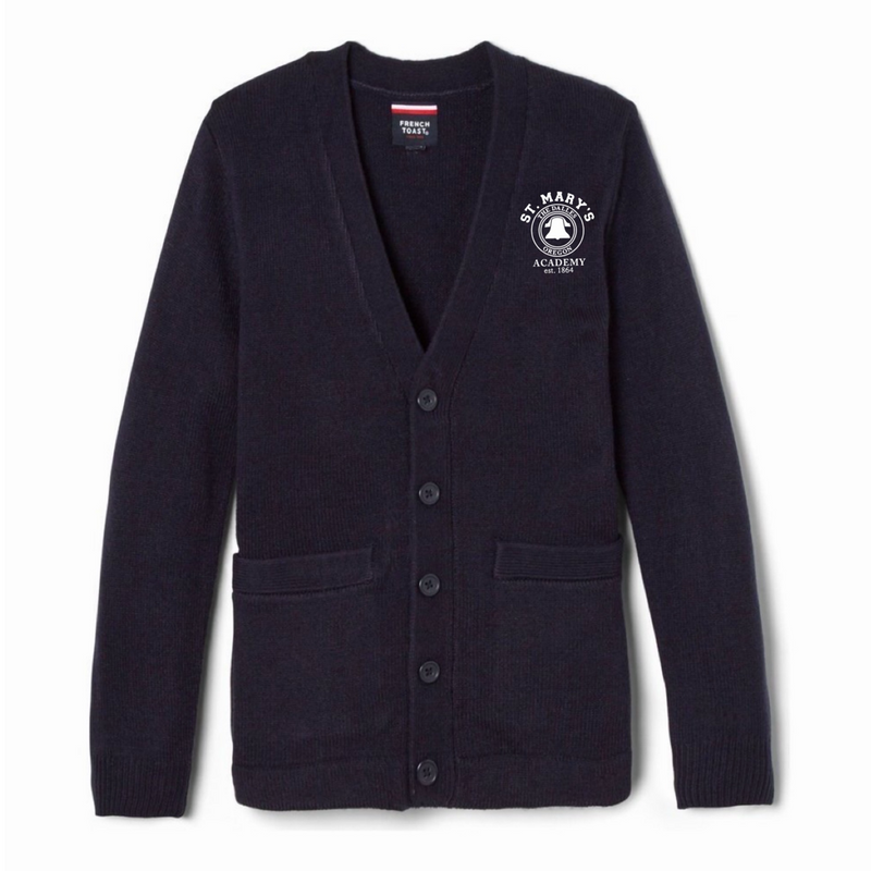 St. Marys Academy - Oregon - Youth / Young Adult Co-Ed V-Neck Cardigan Sweater
