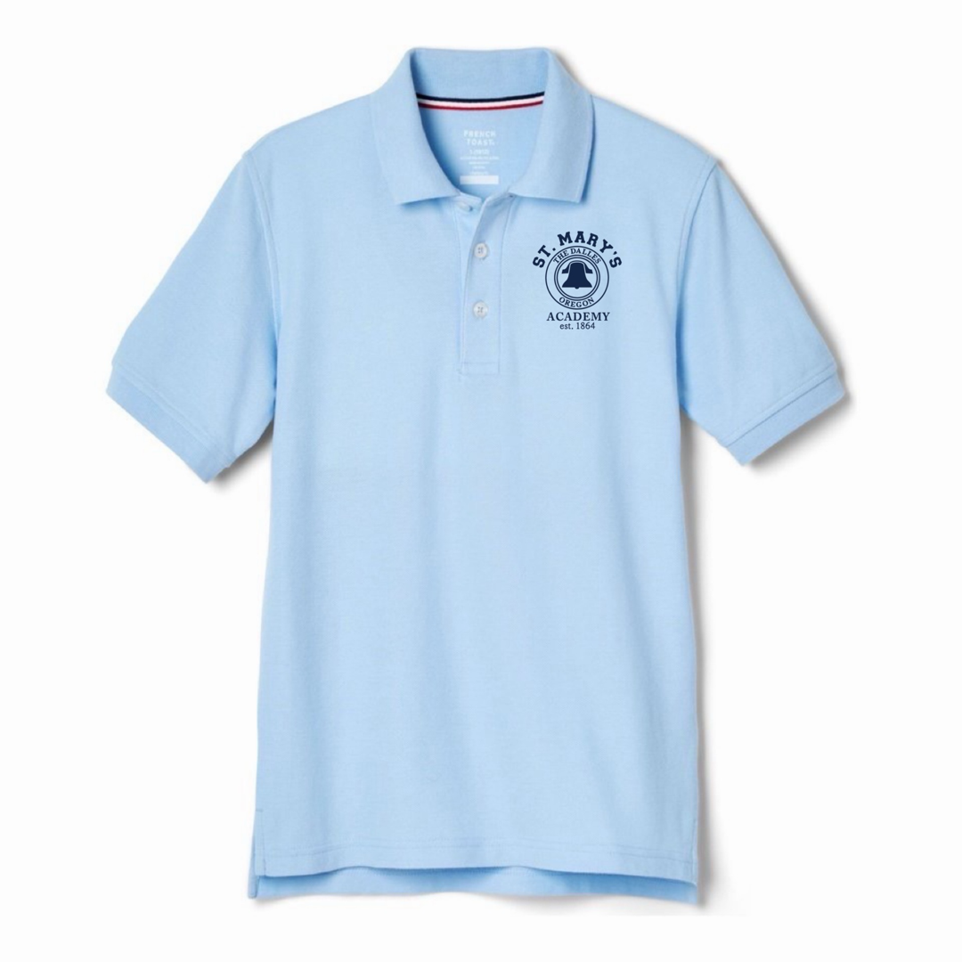 St. Marys Academy - Oregon - Co-Ed Youth / Adult Navy Short  Sleeve Pique Polo