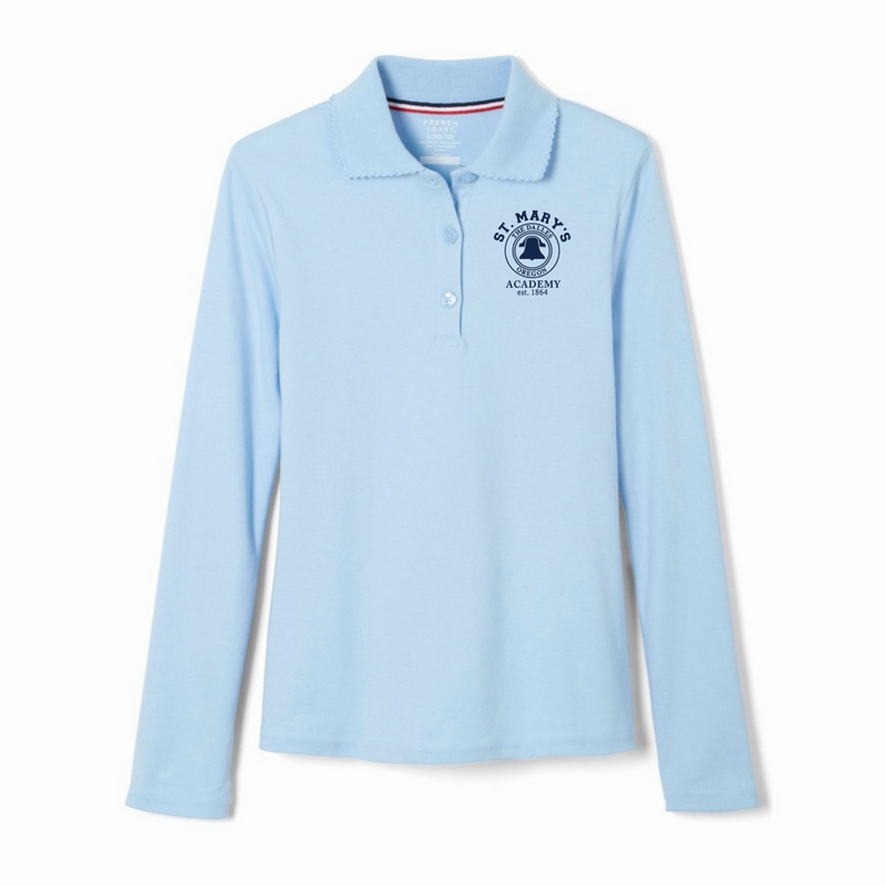 St. Marys Academy - Oregon - Girl's Long Sleeve Picot Collar Polo