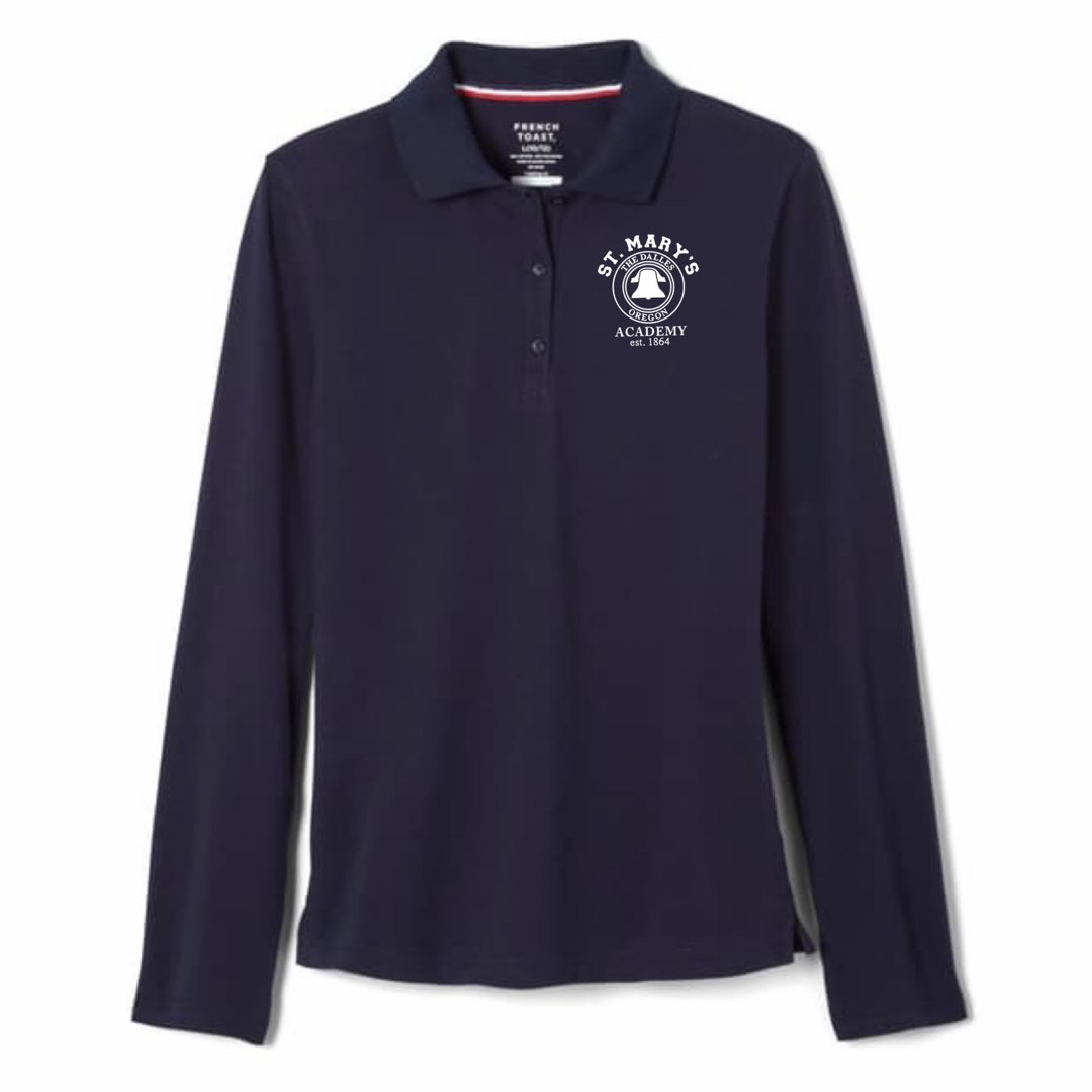 St. Marys Academy - Oregon - Girl's / Young Women's Long Sleeve Stretch Piqué Polo