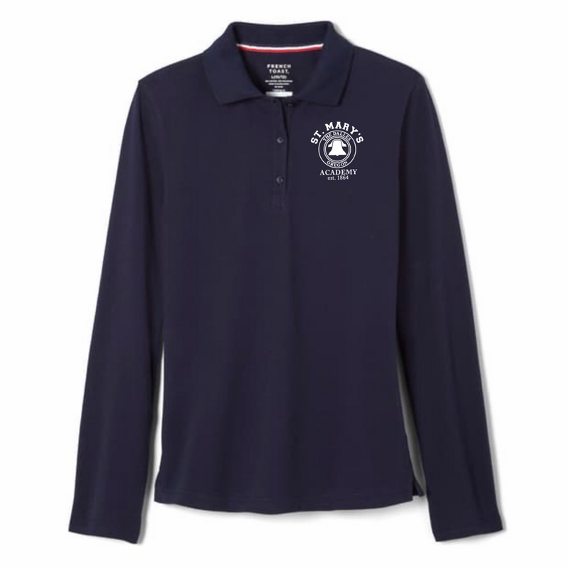 St. Marys Academy - Oregon - Girl's / Young Women's Long Sleeve Stretch Piqué Polo