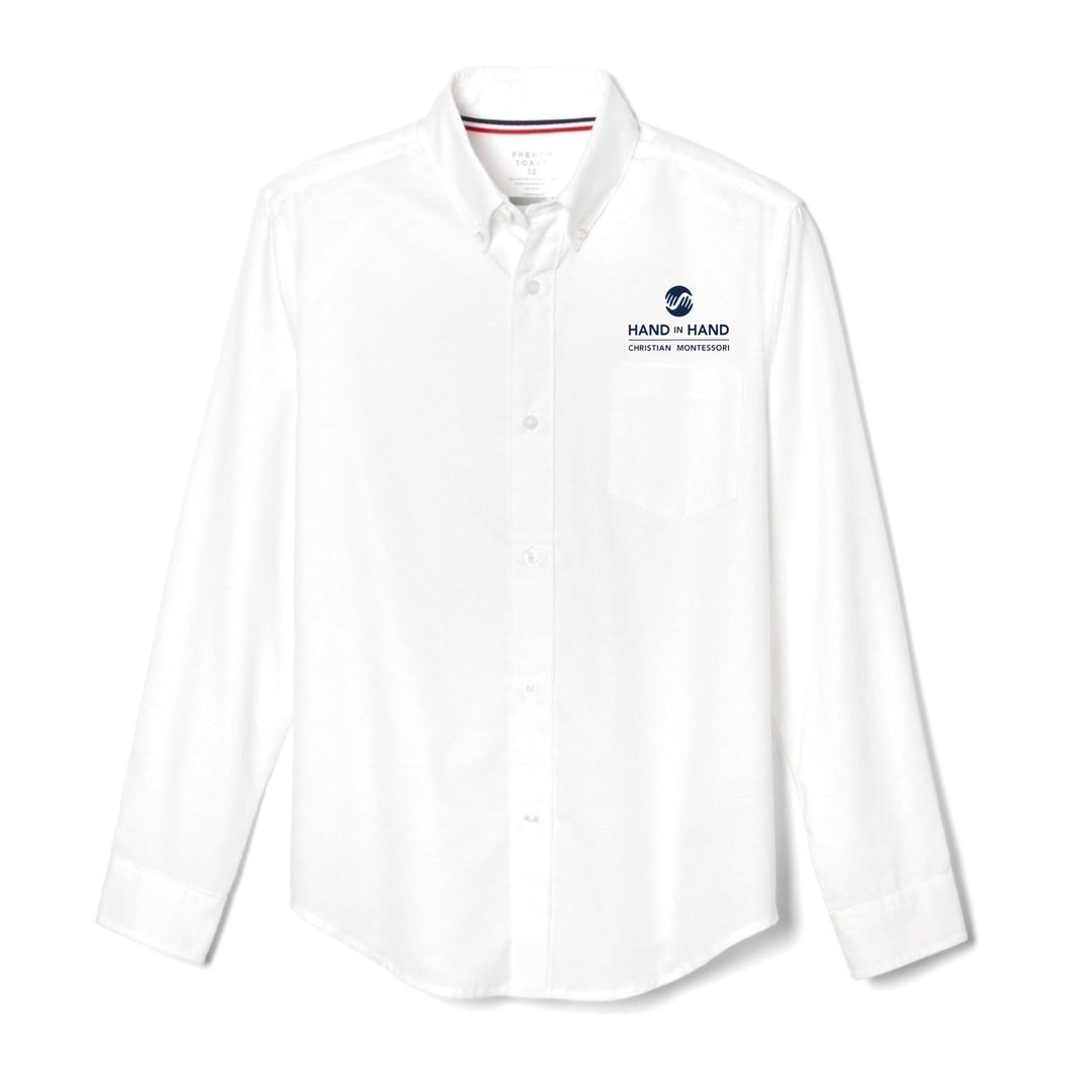 Hand In Hand - Long Sleeve Oxford Shirt - Adult