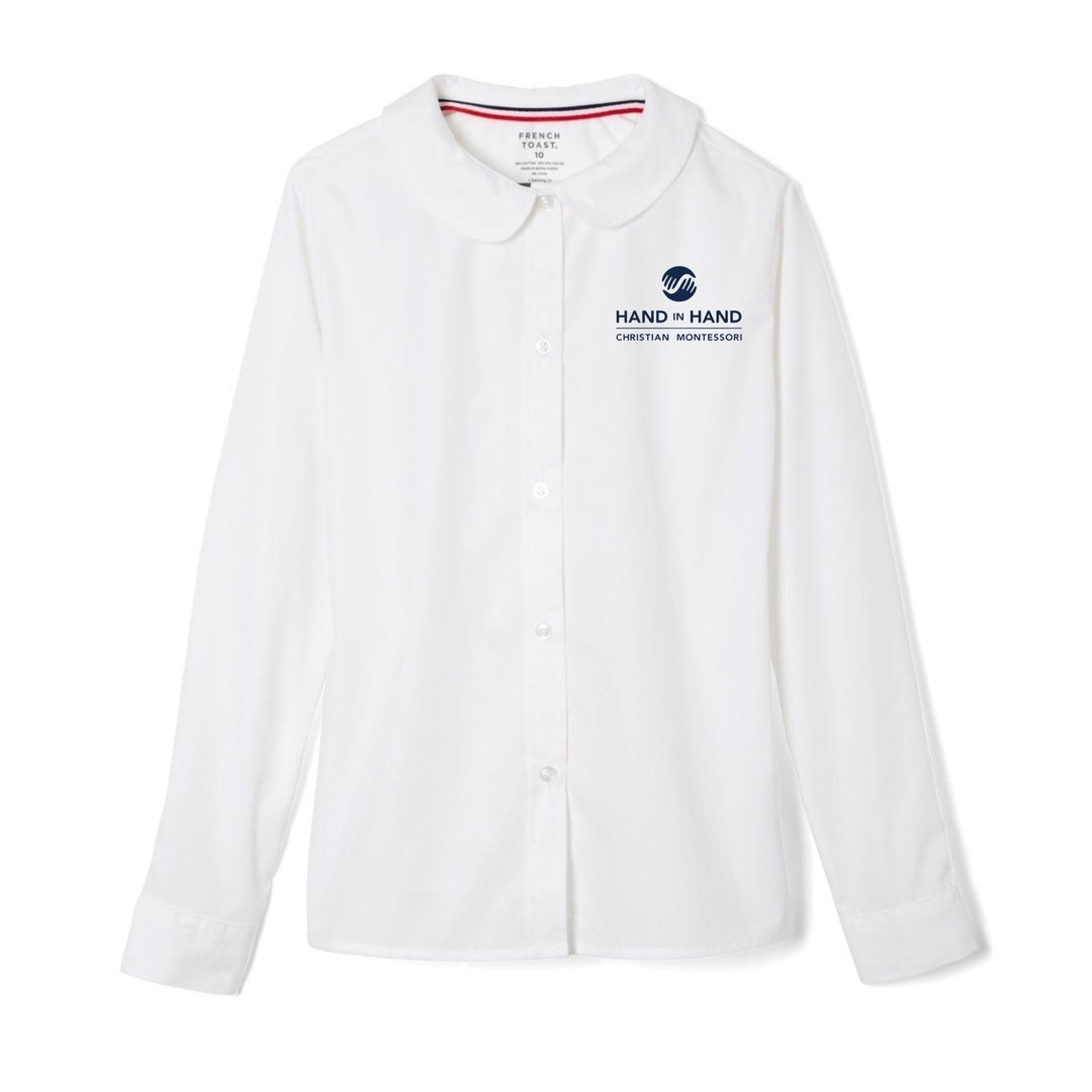 Hand In Hand - Long Sleeve Peter Pan Blouse - Girl&#39;s