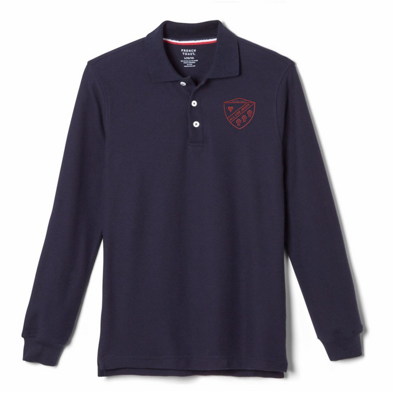 Sacred Heart - Texas - Youth / Adult Co-Ed Long Sleeve Pique Polos