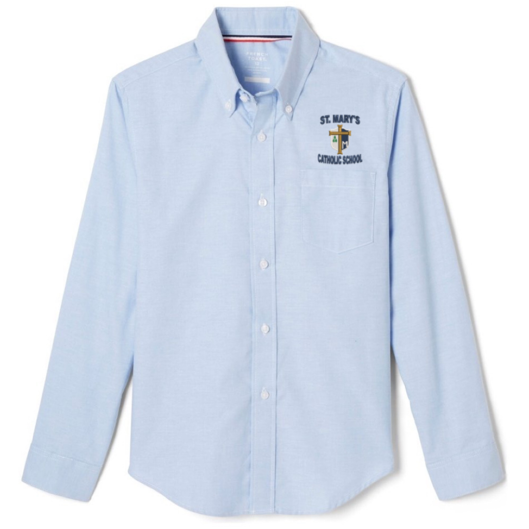 St. Mary&#39;s Catholic School -TX - Co-Ed Long Sleeve Oxford Shirt