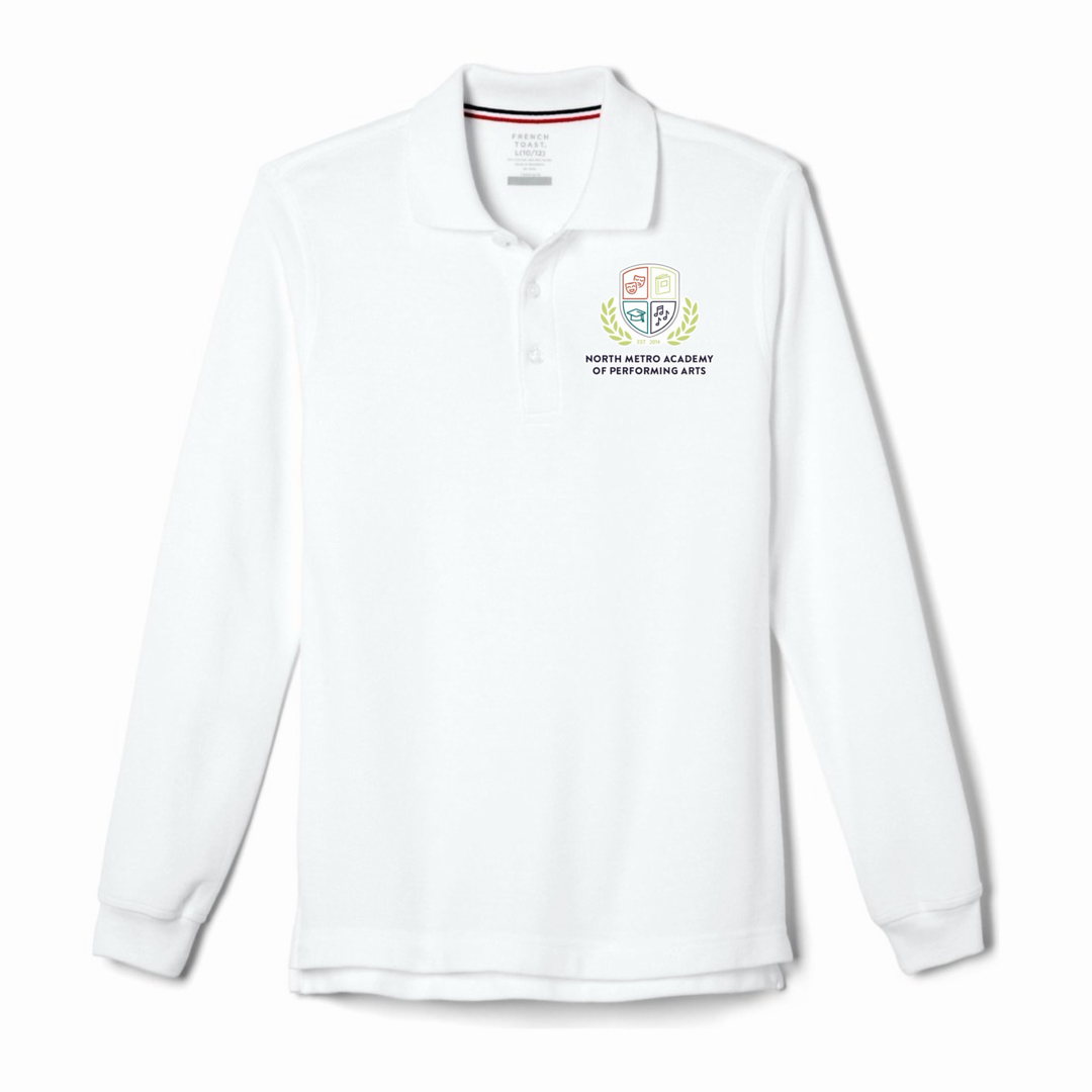 North Metro Academy - Co-Ed Youth / Adult Long Sleeve Pique Polos